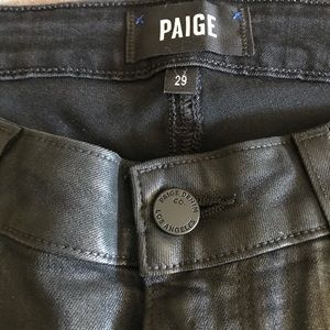 PAIGE Verdugo Ultra Skinny -Black Fog Luxe Coating